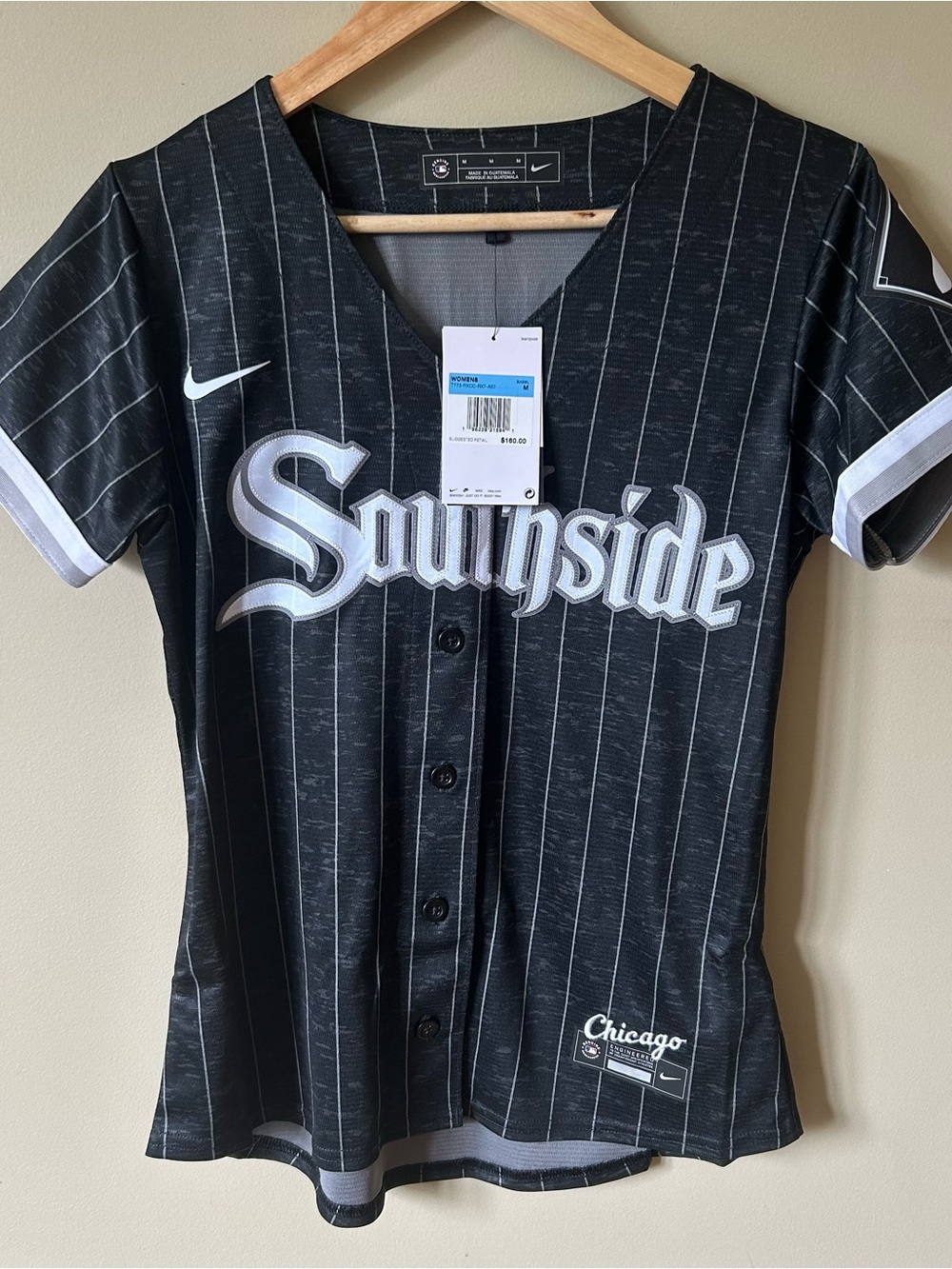 Nike Chicago White Sox Black and White "Southside" Baseball Jersey New Medium